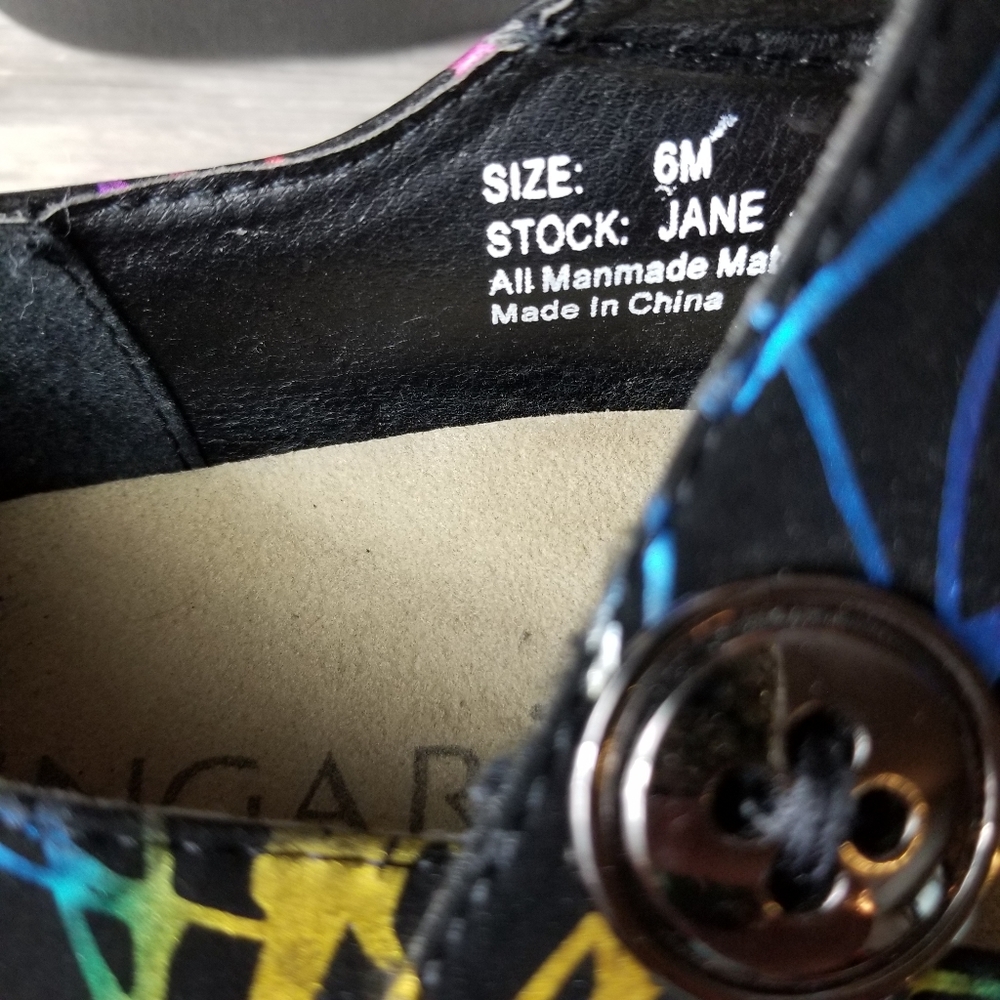 Ingaro Mary Jane Multi-Color Button Clogs - image 8